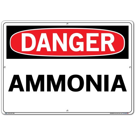 Vestil Aluminum Composite Sign, 14-1/2" H, 20-1/2" W Composite, Rectangle, SI-D-50-E-AC-130 SI-D-50-E-AC-130